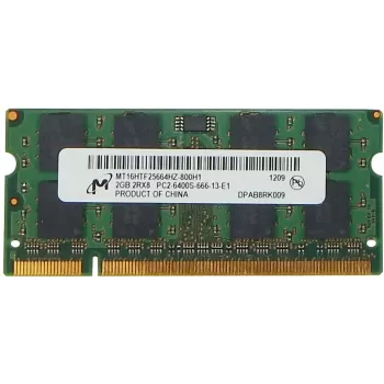 SODIMM memory Micron mt16htf25664hz-800h1 2GB DDR2 SO-DIMM 800MHz Condition:Used