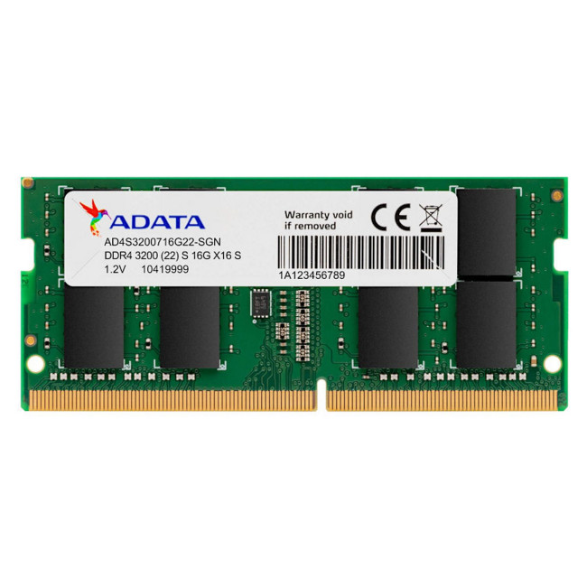 SODIMM-память ADATA Premier AD4S3200732G22-RGN 32GB DDR4 3200MHz CL22 