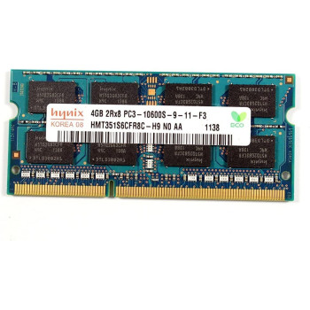 SODIMM-память Sk Hynix HMT351S6CFR8C-H9 N0 AA 143 4GB DDR3 1333MHz Состояние:б/у