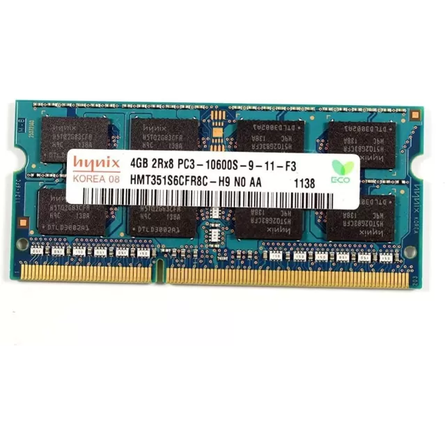 זיכרון SODIMM Sk Hynix HMT351S6CFR8C-H9 N0 AA 143 4GB DDR3 SO-DIMM 1333MHz מצב:משומש
