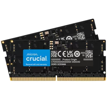 זיכרון SODIMM Crucial CT2K64G56C46S5 KIT 128GB (2x64GB) DDR5 SO-DIMM 5600MHz CL46 1.1V