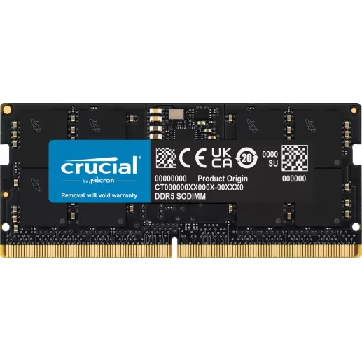 זיכרון SODIMM Crucial DDR5 SODIMM 32GB Kit (2x16GB) 5600MHz TD-CT2K16G56C46S5 32GB DDR5 SO-DIMM 5600MHz
