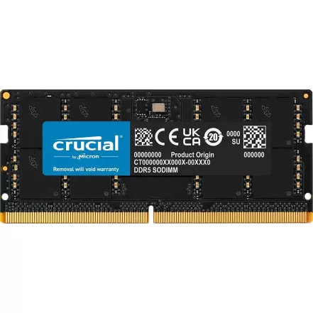 SODIMM-память Crucial CT64G56C46S5 64GB DDR5 SO-DIMM 5600MHz CL46 1.1V