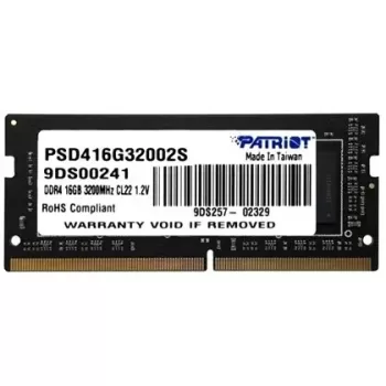 SODIMM-память Patriot DDR4 SODIMM 16GB 3200MHz PSD416G32P002S 16GB DDR4 SO-DIMM 3200MHz