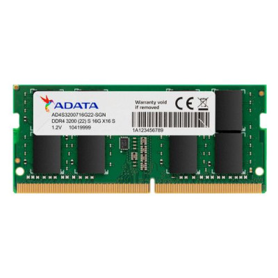 SODIMM memory ADATA AD4S3200732G22-SGN 32GB DDR4 3200MHz SODIMM memory ADATA AD4S3200732G22-SGN 32GB DDR4 3200MHz