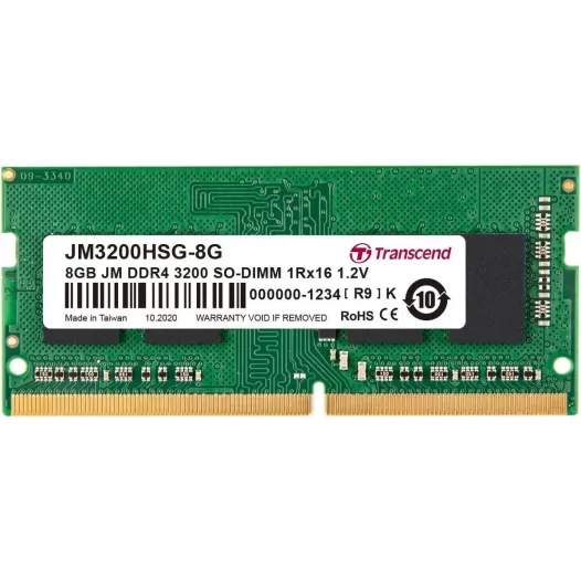 SODIMM memory Transcend JM3200HSG-8G 8GB DDR4 SO-DIMM 3200MHz CL22 1.2V