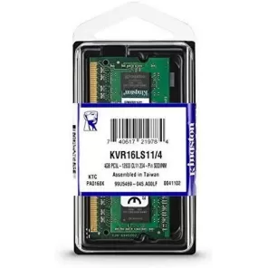 SODIMM memory Kingston KVR16LS11/4 4GB DDR3L SO-DIMM 1600MHz 1.35V SODIMM memory Kingston KVR16LS11/4 4GB DDR3L SO-DIMM 1600MHz 1.35V