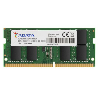 זיכרון SODIMM ADATA Premier AD4S2666732G19-SGN 32GB DDR4 2666MHz זיכרון SODIMM ADATA Premier AD4S2666732G19-SGN 32GB DDR4 2666MHz