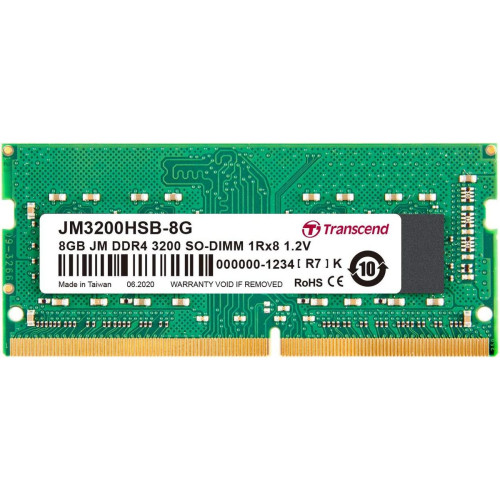 SODIMM-память Transcend JM3200HSB-8G 8GB DDR4 3200MHz CL22 1.2V SODIMM-память Transcend JM3200HSB-8G 8GB DDR4 3200MHz CL22 1.2V