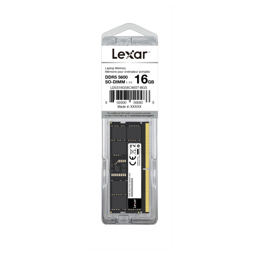 זיכרון SODIMM Lexar LD5S16G56C46ST-BGS 16GB DDR5 5600MHz CL46