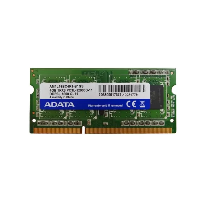 SODIMM-память Adata AM1L16BC4R1-B1GS 4GB DDR3L SO-DIMM 1333MHz Состояние:б/у SODIMM-память Adata AM1L16BC4R1-B1GS 4GB DDR3L SO-DIMM 1333MHz Состояние:б/у