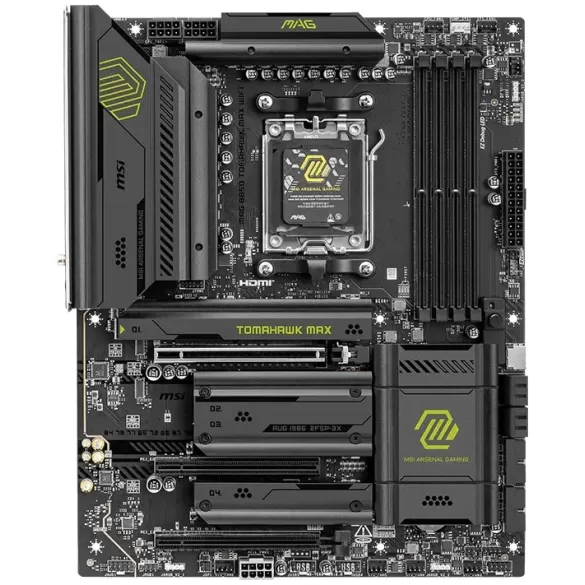 Материнская Плата MSI MAG B850 TOMAHAWK MAX WIFI DDR5 AM5 Материнская Плата MSI MAG B850 TOMAHAWK MAX WIFI DDR5 AM5