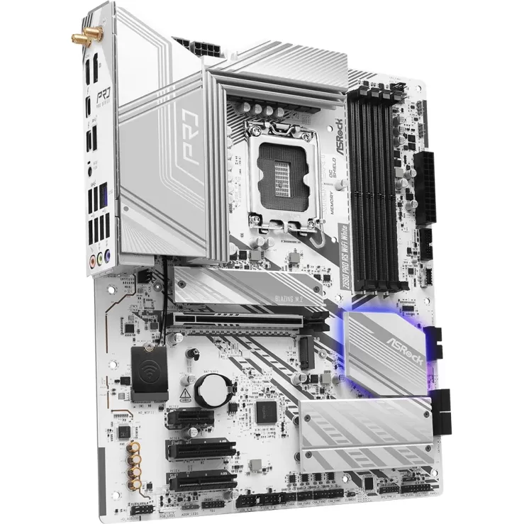 Motherboard ASRock Z890 Pro RS WiFi White DDR5 LGA1851 Motherboard ASRock Z890 Pro RS WiFi White DDR5 LGA1851