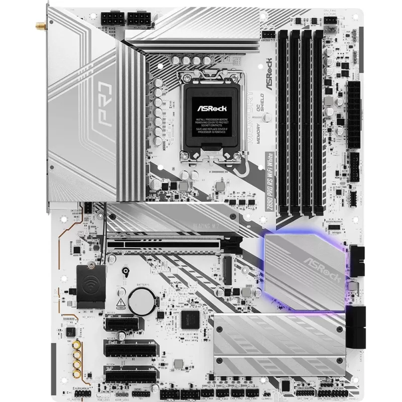 Motherboard ASRock Z890 Pro RS WiFi White DDR5 LGA1851 Motherboard ASRock Z890 Pro RS WiFi White DDR5 LGA1851