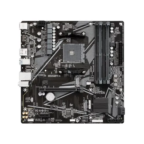 לוח אם Gigabyte B550M K DDR4 AM4 - יבואן רשמי לוח אם Gigabyte B550M K DDR4 AM4 - יבואן רשמי