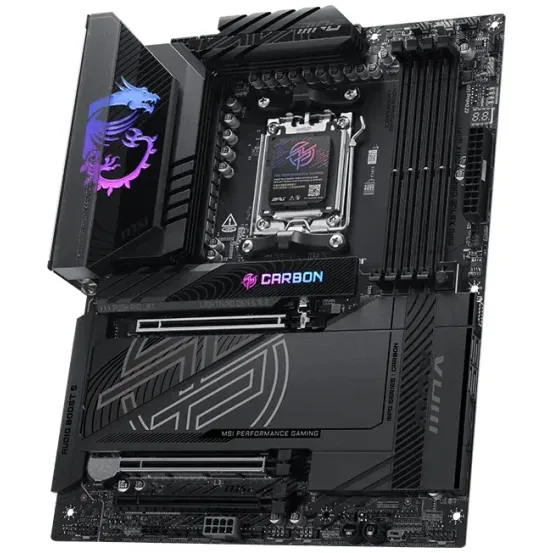 לוח אם MSI MPG X870E CARBON MAX WIFI DDR5 AM5 לוח אם MSI MPG X870E CARBON MAX WIFI DDR5 AM5
