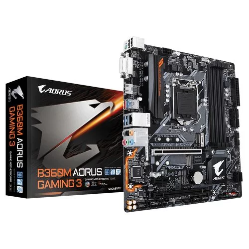 Motherboard Gigabyte B360M AORUS GAMING 3 DDR4 LGA1151 - official importer