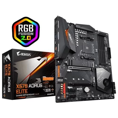 Motherboard Gigabyte X570 AORUS ELITE DDR4 AM4 - official importer Motherboard Gigabyte X570 AORUS ELITE DDR4 AM4 - official importer