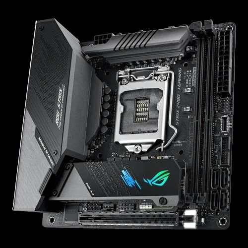 לוח אם Asus ROG STRIX Z490-I GAMING DDR4 LGA1200 לוח אם Asus ROG STRIX Z490-I GAMING DDR4 LGA1200