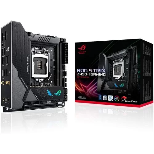 לוח אם Asus ROG STRIX Z490-I GAMING DDR4 LGA1200 לוח אם Asus ROG STRIX Z490-I GAMING DDR4 LGA1200