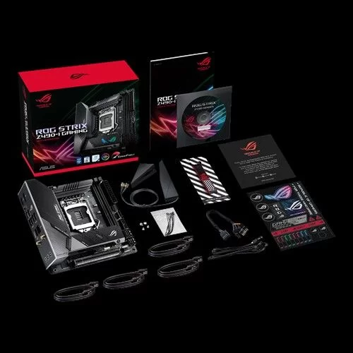 לוח אם Asus ROG STRIX Z490-I GAMING DDR4 LGA1200 לוח אם Asus ROG STRIX Z490-I GAMING DDR4 LGA1200