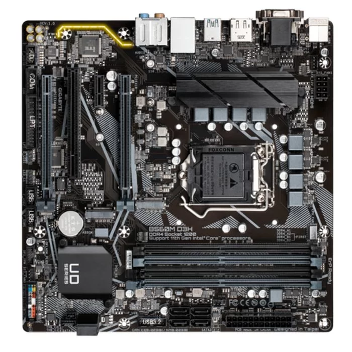 לוח אם Gigabyte B560M D3H DDR4 LGA1200 - יבואן רשמי