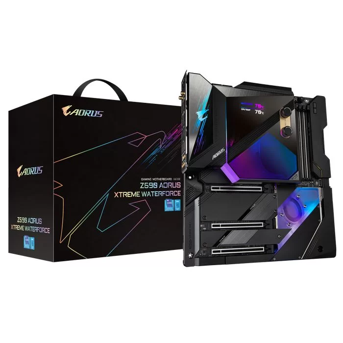 Motherboard Gigabyte Z590 AORUS XTREME WATERFORCE DDR4 DIMM LGA1200 Motherboard Gigabyte Z590 AORUS XTREME WATERFORCE DDR4 DIMM LGA1200
