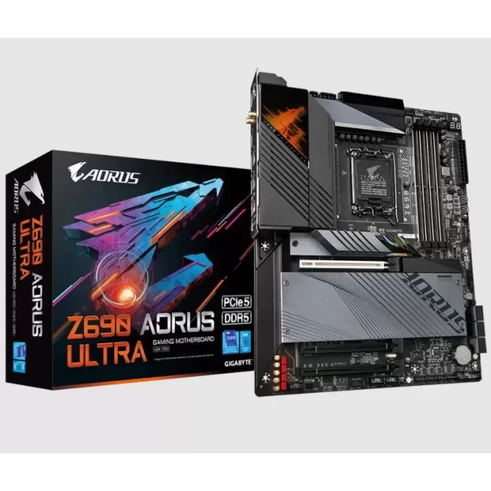 לוח אם Gigabyte Z690 AORUS ULTRA DDR5 DIMM LGA1700 - יבואן רשמי לוח אם Gigabyte Z690 AORUS ULTRA DDR5 DIMM LGA1700 - יבואן רשמי
