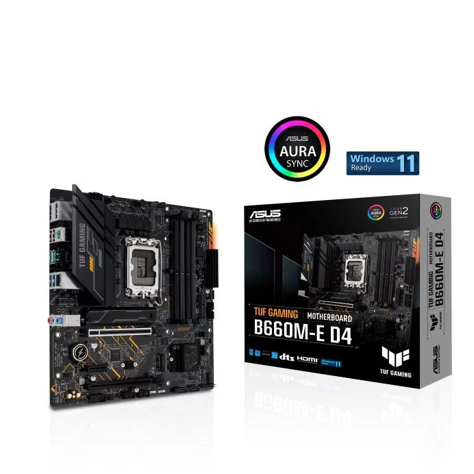 לוח אם Asus TUF GAMING B660M-E D4 DDR4 DIMM LGA1700