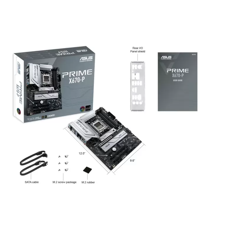 לוח אם Asus PRIME X670-P DDR5 DIMM AM5