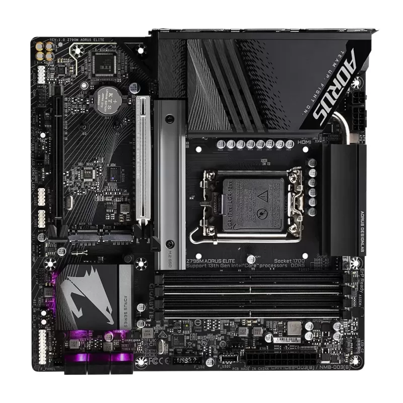 לוח אם Gigabyte Z790M AORUS ELITE DDR5 DIMM LGA1700 - יבואן רשמי