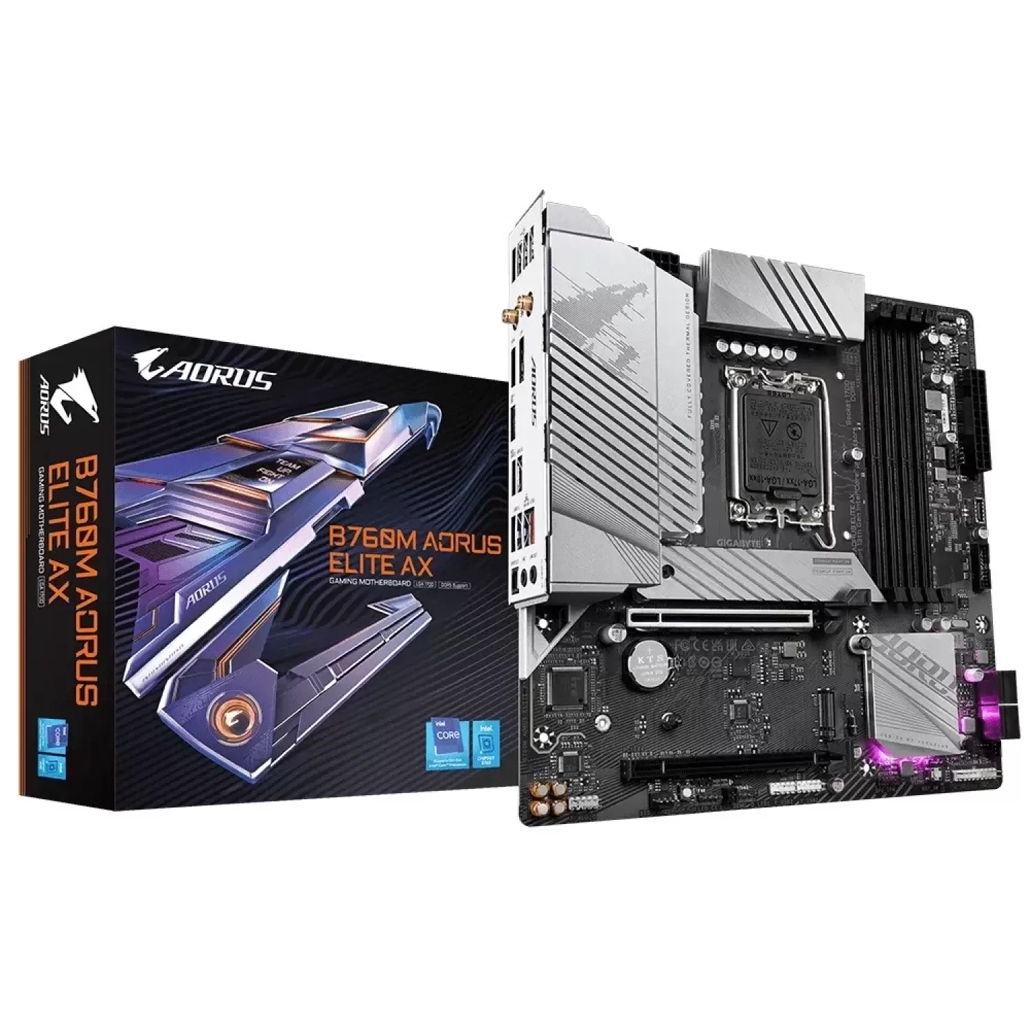 Motherboard Gigabyte B760M AORUS ELITE AX DDR5 DIMM LGA1700