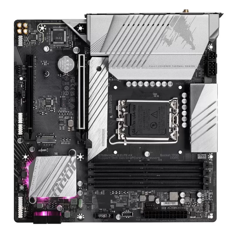 Motherboard Gigabyte B760M AORUS ELITE AX DDR5 DIMM LGA1700