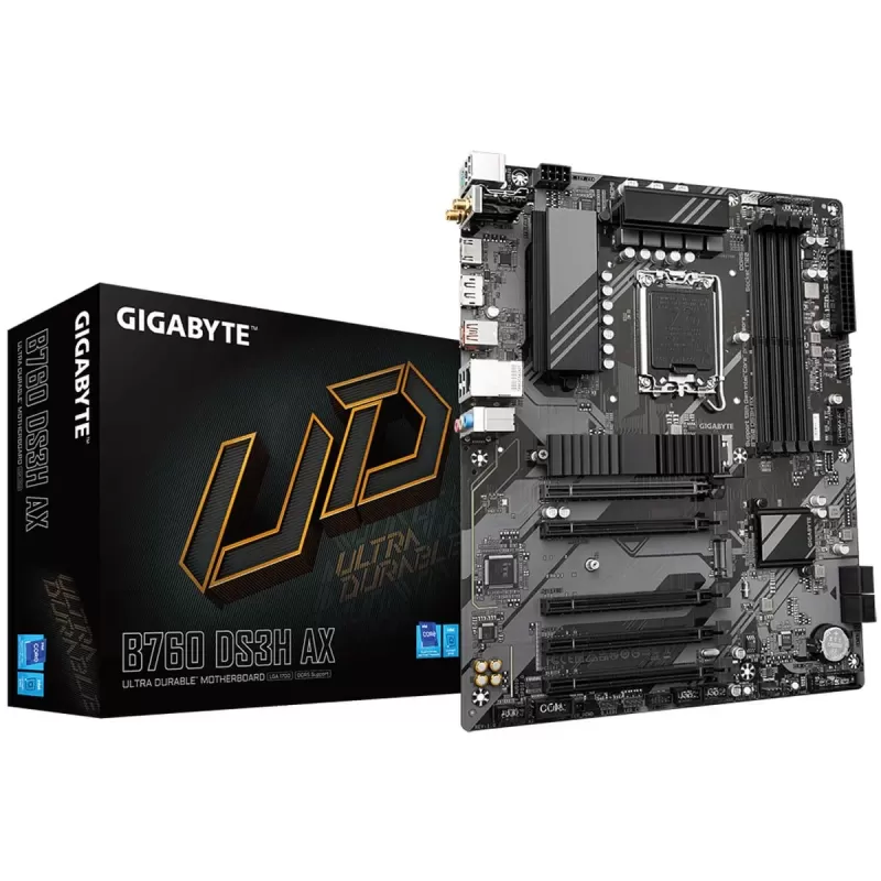 Motherboard Gigabyte B760 DS3H AX DDR5 DIMM LGA1700