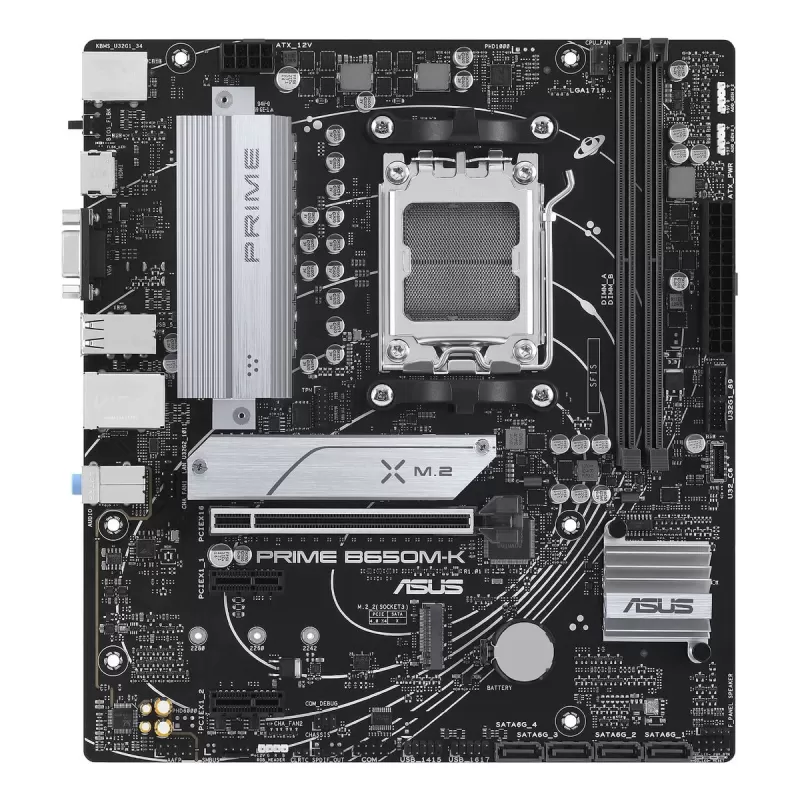 לוח אם Asus PRIME B650M-K DDR5 DIMM AM5 לוח אם Asus PRIME B650M-K DDR5 DIMM AM5