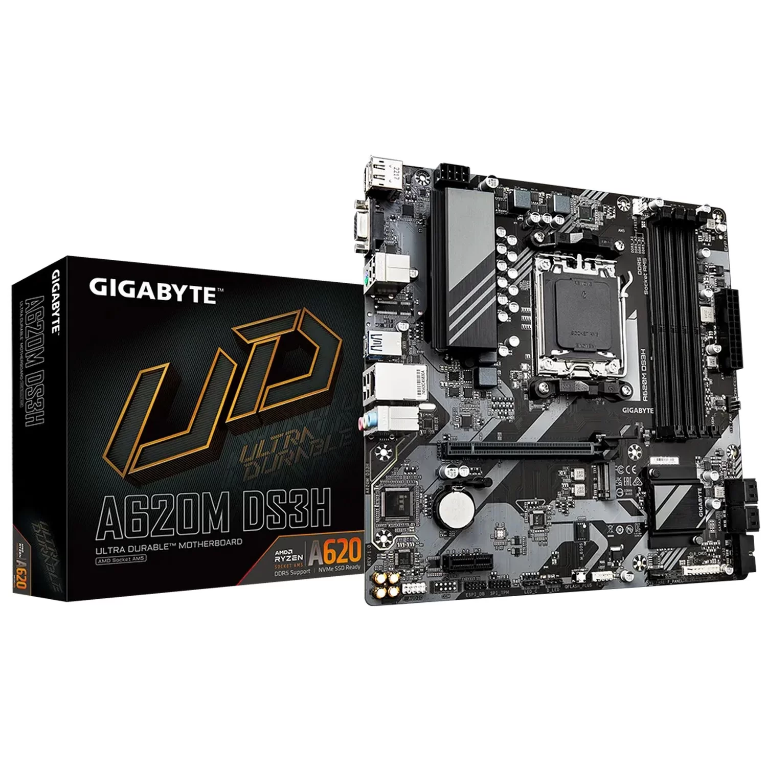Материнская Плата Gigabyte A620M DS3H DDR5 DIMM AM5
