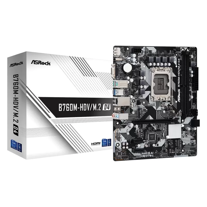 Motherboard ASRock B760M-HDV/M.2 D4 DDR4 DIMM LGA1700