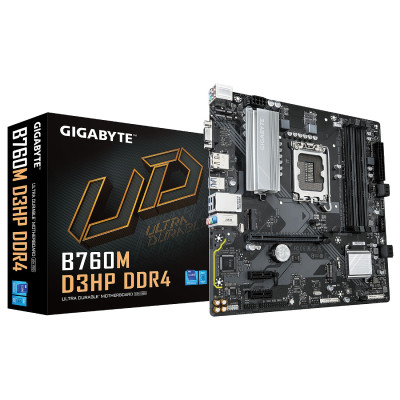 Motherboard Gigabyte B760M D3HP DDR4 LGA1700 Motherboard Gigabyte B760M D3HP DDR4 LGA1700