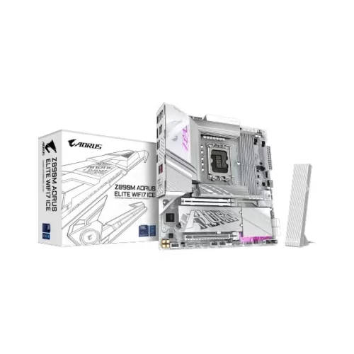 Материнская Плата Gigabyte Z890M AORUS ELITE WiFi7 ICE DDR5 LGA1851 Материнская Плата Gigabyte Z890M AORUS ELITE WiFi7 ICE DDR5 LGA1851