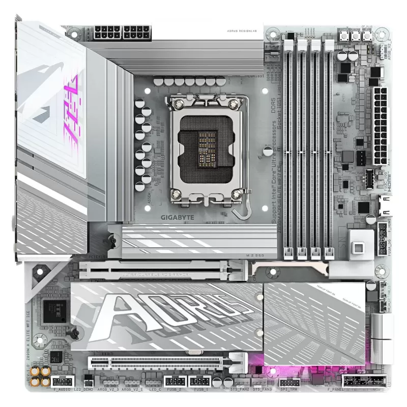 Материнская Плата Gigabyte Z890M AORUS ELITE WiFi7 ICE DDR5 LGA1851 Материнская Плата Gigabyte Z890M AORUS ELITE WiFi7 ICE DDR5 LGA1851