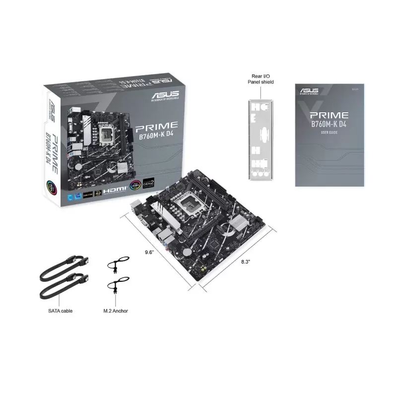 Motherboard Asus Prime B760M-K D4 DDR4 LGA1700