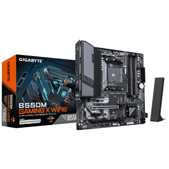 Материнская Плата Gigabyte B550M GAMING X WIFI6 DDR4 AM4