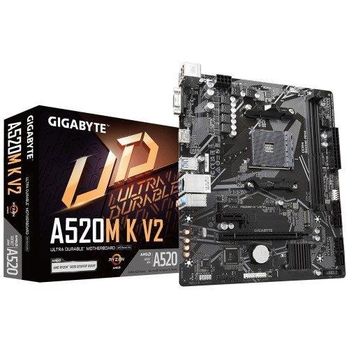 Motherboard Gigabyte A520M K V2 DDR4 AM4 Motherboard Gigabyte A520M K V2 DDR4 AM4