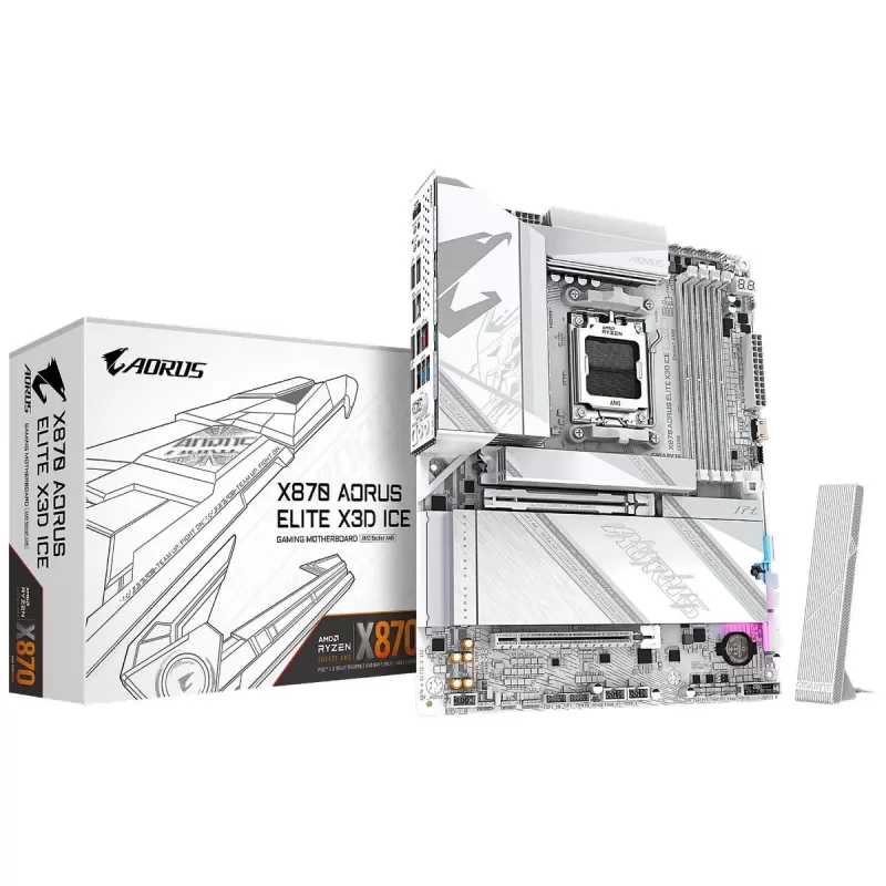 לוח אם Gigabyte X870 A ELITE X ICE DDR5 AM5