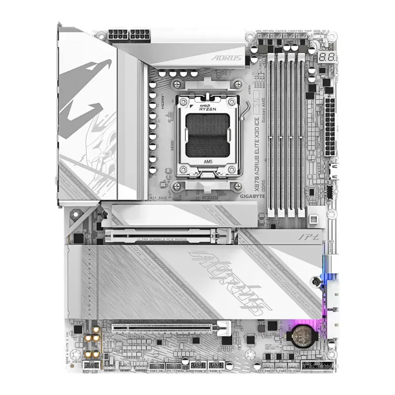 לוח אם Gigabyte X870 A ELITE X ICE DDR5 AM5
