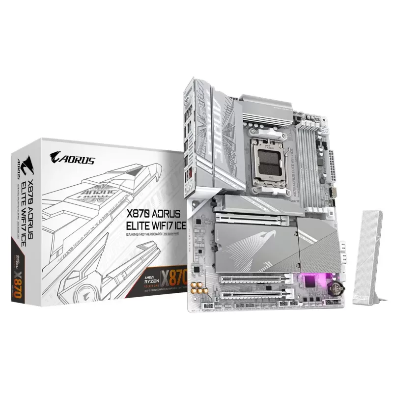 לוח אם Gigabyte X870 A ELITE X ICE DDR5 AM5