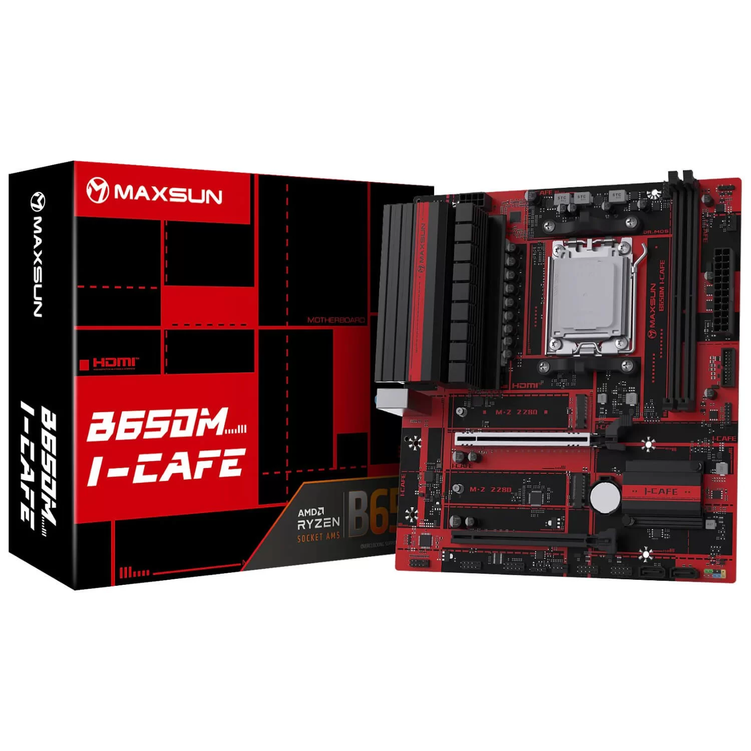 Материнская Плата MAXSUN B650M I-CAFE DDR5 AM5