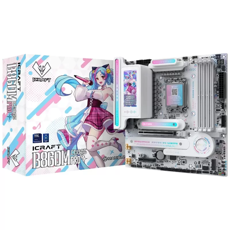 לוח אם MAXSUN iCraft B860M CROSS PRO DDR5 LGA1851