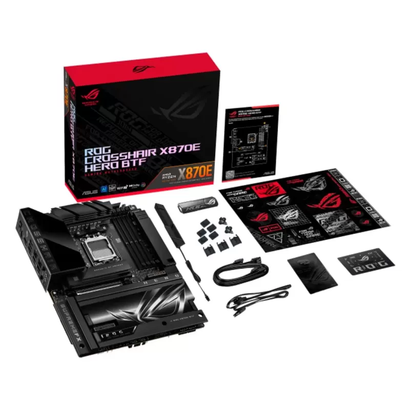 Материнская Плата Asus ROG CROSSHAIR X870E HERO BTF DDR5 AM5 Материнская Плата Asus ROG CROSSHAIR X870E HERO BTF DDR5 AM5
