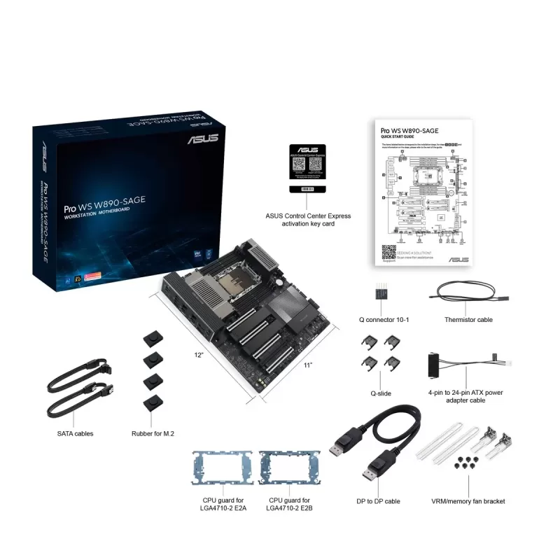 לוח אם Asus Pro WS W890-SAGE DDR5 LGA4710
